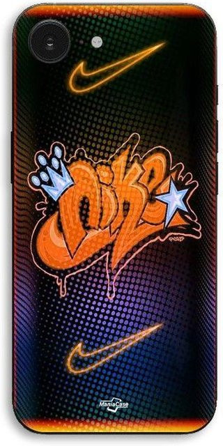 Maniacase iPhone 17e Hülle Nike Just Do It in Orange und Schwarz - Bild 1