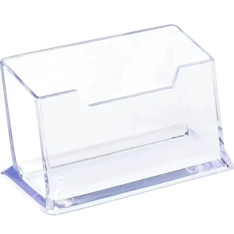 Transparenter Visitenkartenhalter aus Acryl mit mehreren Fächern für deinen Schreibtisch - Bild 3