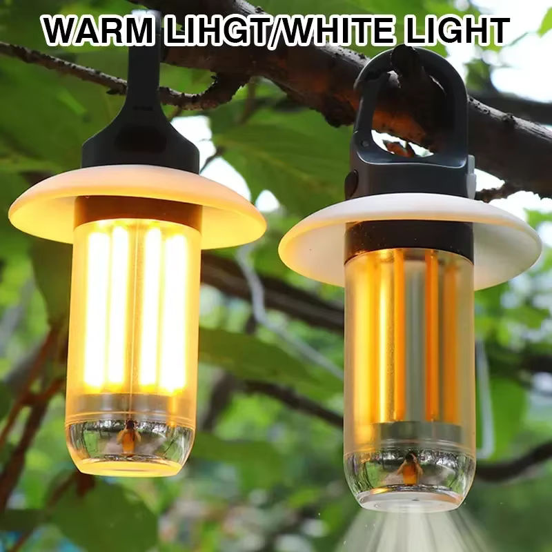 Heinast Camping-Licht mit 8 Lichtfilamenten, wiederaufladbare Zeltlampe mit 5 Beleuchtungsmodi und warmweißem Licht - Bild 6