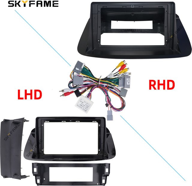 SKYFAME Auto Rahmen Fascia Adapter mit Canbus Box Decoder für Acura SR9 und Honda Accord Spirior, Schwarz - Bild 1