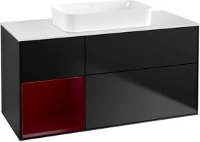 V&B Waschtischunterschrank Finion in Blau Matt Lacquer, B/T: 120 x 60 cm - Bild 1