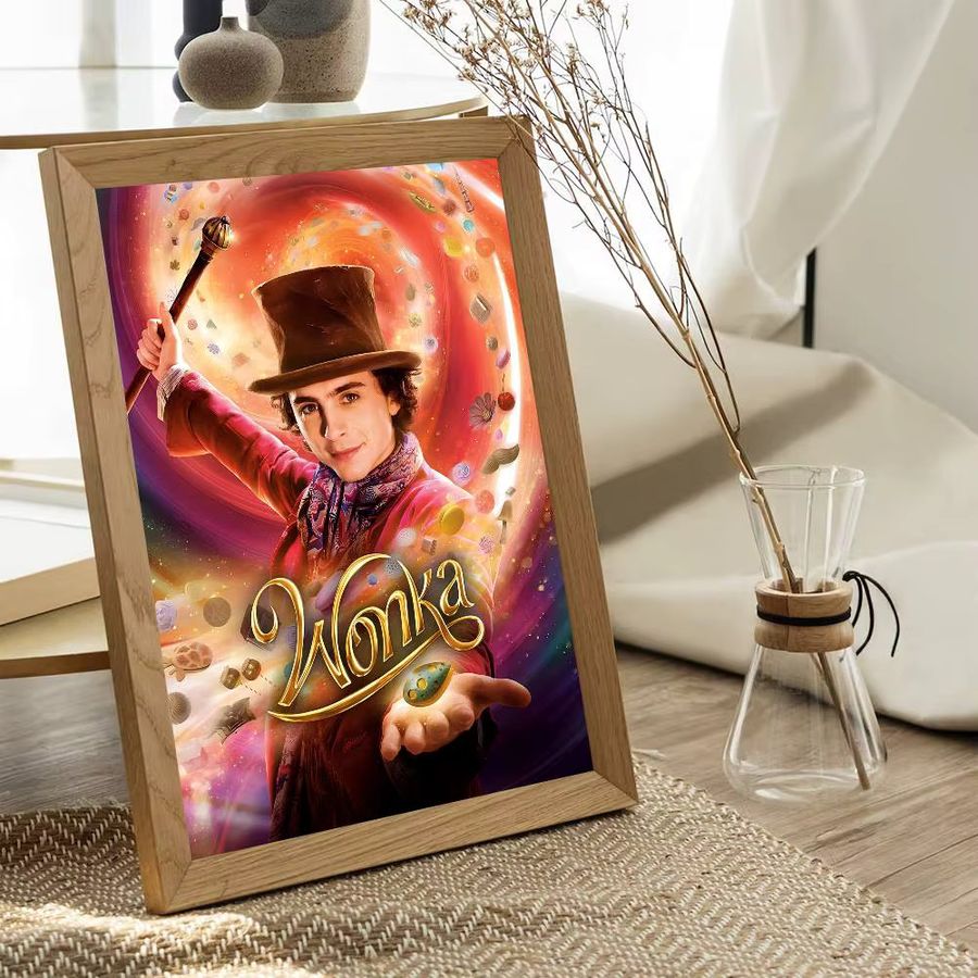 Kawaii Anime Poster Charlie und die Schokoladenfabrik wasserfeste Papieraufkleber zur Raumdekoration - Bild 5