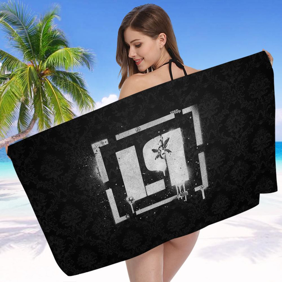 Linkin Park Mikrofaser Strandtuch, Saugfähiges und weiches Handtuch für Strand, Yoga und Sport, Breite: 45 cm, Höhe: 90 cm - Bild 5