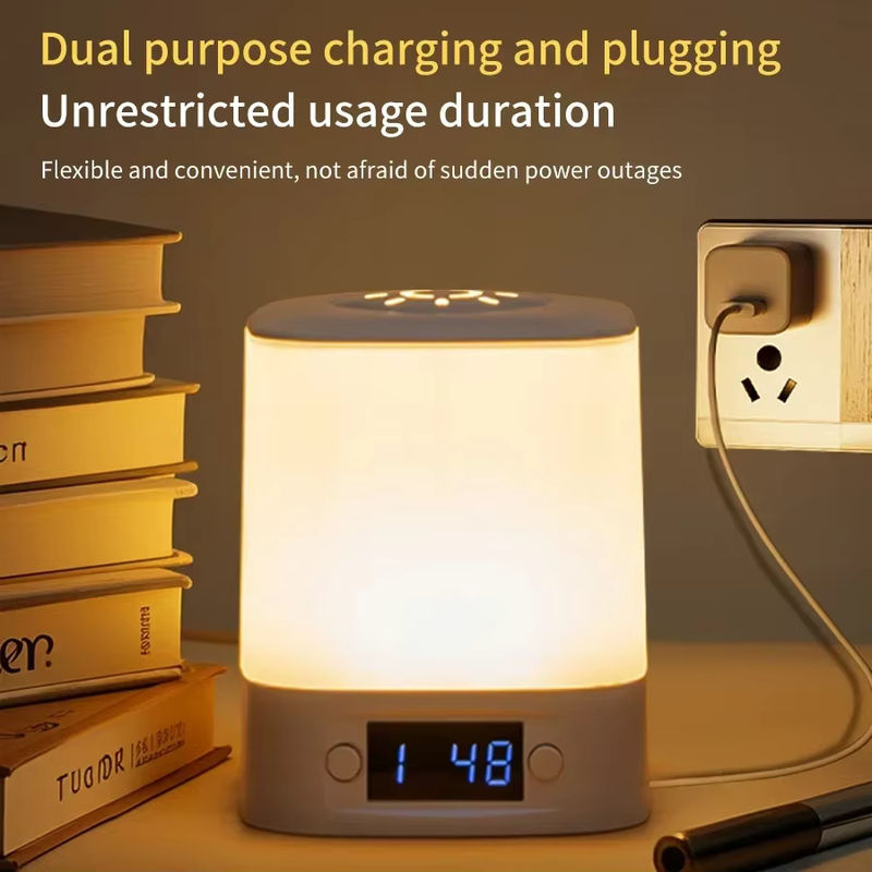 GGBEE Wiederaufladbares LED-Nachtlicht in Weiß mit dimmbarer Helligkeit und Touch-Bedienung, USB-betrieben, ideal als Nachttischlampe für das Babyzimmer oder Schlafzimmer - Bild 4