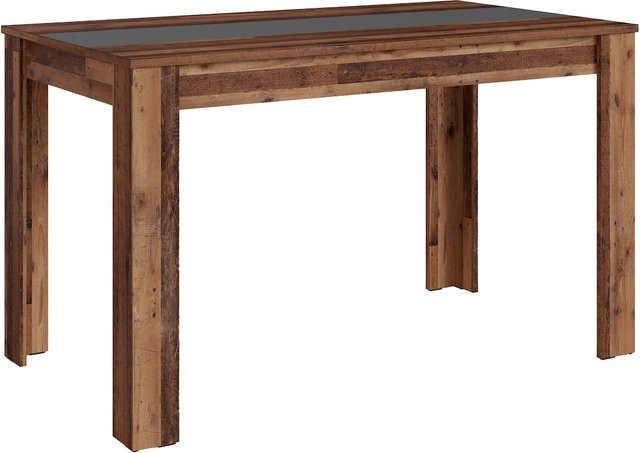 byLIVING Esstisch NORI in Eiche Old Wood und Anthrazit, B/T/H: 140 x 80 x 75 cm - Bild 1