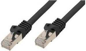 Shiverpeaks BASIC-S Patch-Kabel RJ-45 (M) zu RJ-45 (M), Cat.7 SFTP PiMF Ethernet LAN Kabel, Schwarz, Länge: 30,0 m - Bild 1