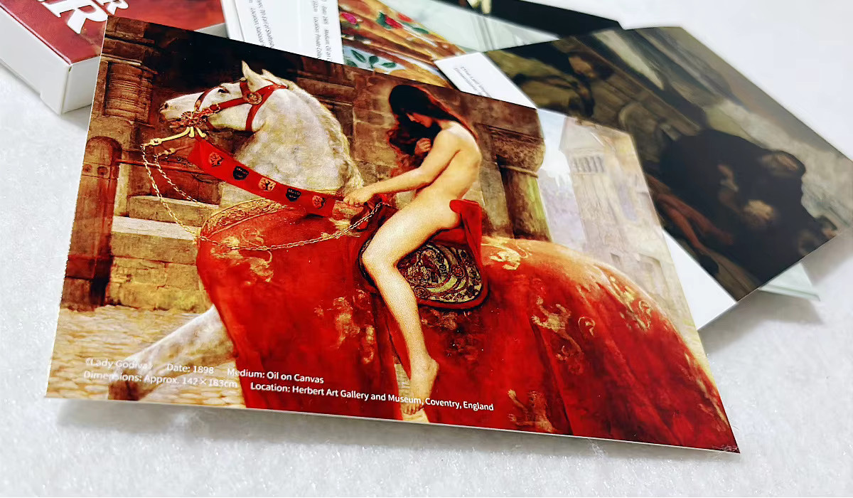John Maler Collier Ölgemälde Postkarten Set mit 30 Stück in Multicolor für DIY Journal und Dekoration - Bild 1