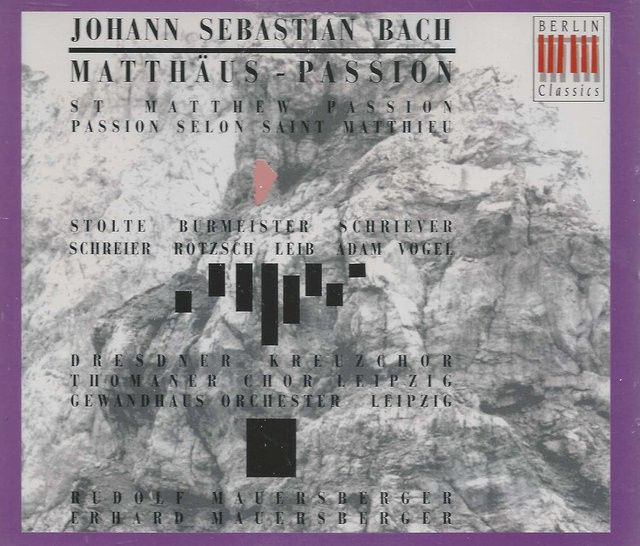 Matthäus-Passion von Bach, Schreier, Mauersberger, CD - Bild 1