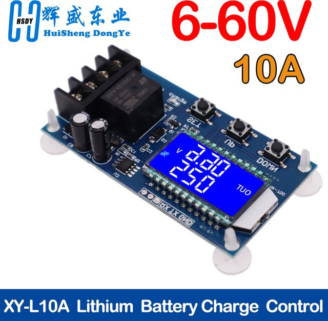 HUISHENGYUFA XY-L10A Solar Laderegler für Blei-Säure Batterien 6-60V 10A in Blau - Bild 1
