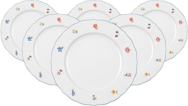 Seltmann Weiden Speiseteller Sonate Nostalgie in Weiß, 6er Set, Durchmesser: 26,2 cm - Bild 1