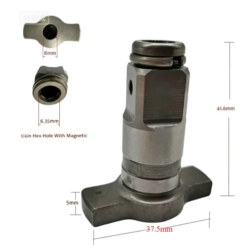 Parkside Ersatzteil-Set für Schlagschrauber: 16mm Spindel Amboss und 1/2 Zoll Elektroschlüssel-Kopf in Silber für die Performance-Modelle B3, C3 und D3 - Bild 5