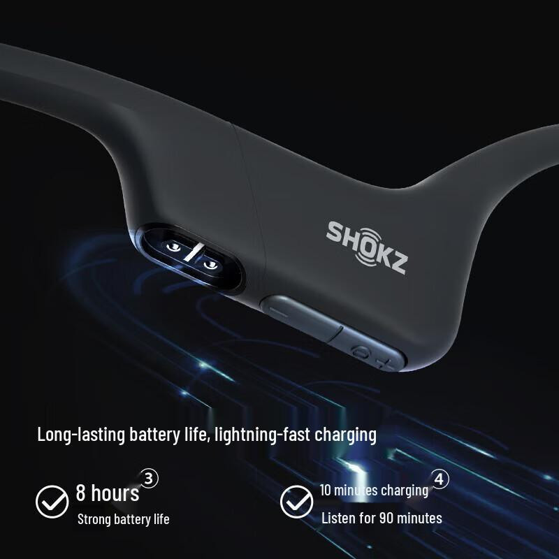 SHOKZ OpenRun Air S803 Knochenschall-Sportkopfhörer mit Bluetooth in Schwarz - Bild 1