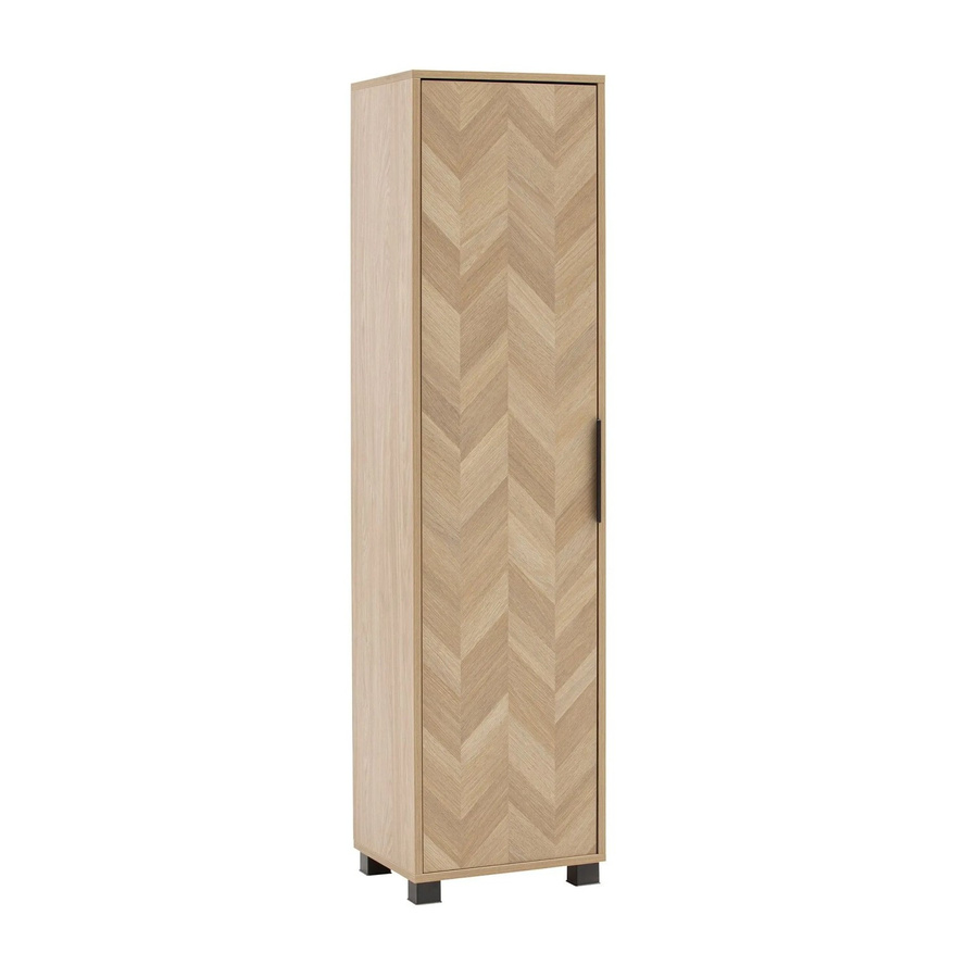 Schildmeyer Hochschrank Piazza Eiche Nachbildung, Farbe Braun, B/H/T: 40,3 x 157,8 x 33 cm - Bild 2
