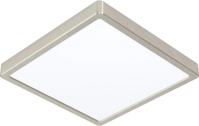 Eglo LED-Aufbauleuchte Fueva in Nickel matt und Weiß, quadratisch, 20 W, B/T/H: 28,5 x 28,5 x 28,5 cm - Bild 1