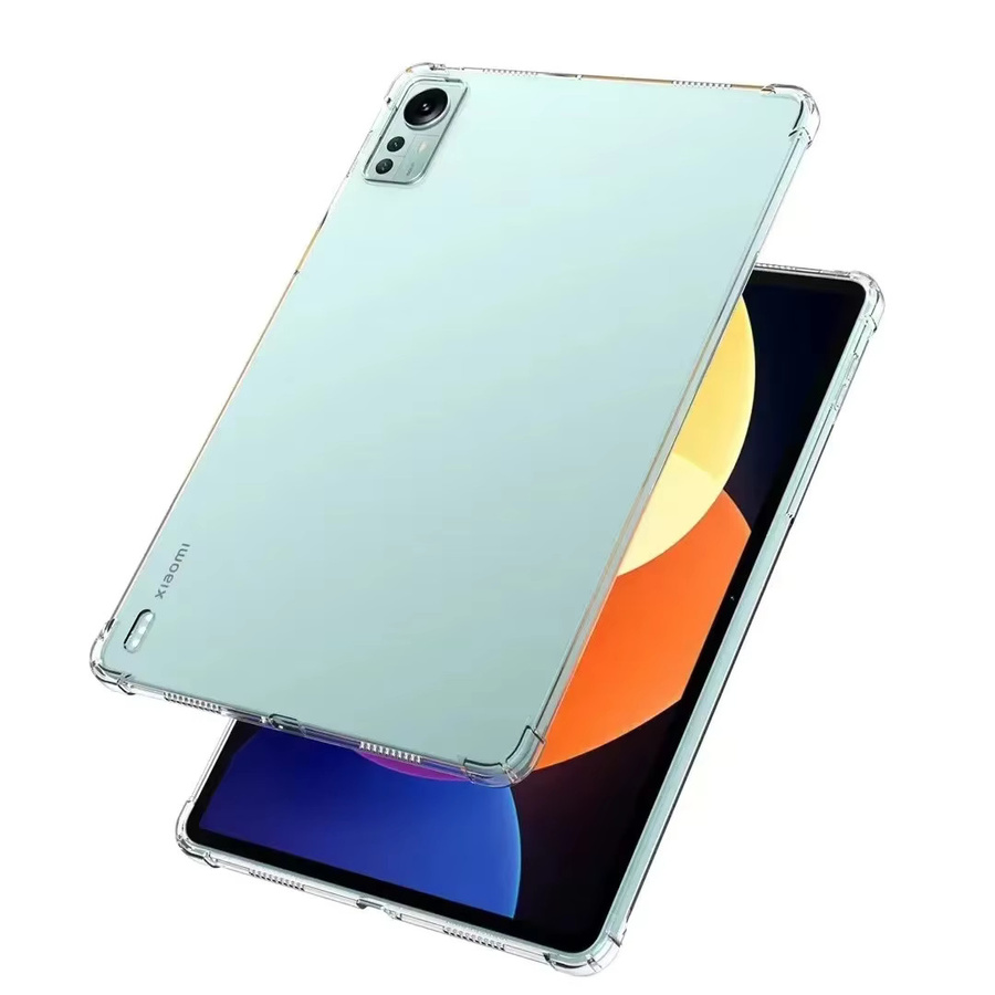 Stoßfeste Airbag-Silikonhülle mit Kristallen für Xiaomi Mi Pad und Redmi Pad, transparent - Bild 1