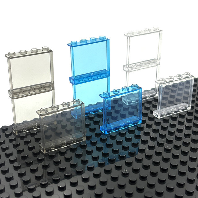 Transparente Platte 1x4x3 Punkte Fenster Wand Haus Bau Zubehör, 10-teiliges Set - Bild 1
