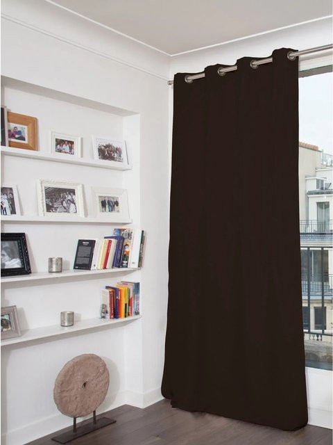 Moondream Verdunkelungsvorhang Braun mit Ösen, Höhe: 260 cm, Breite: 145 cm - Bild 1