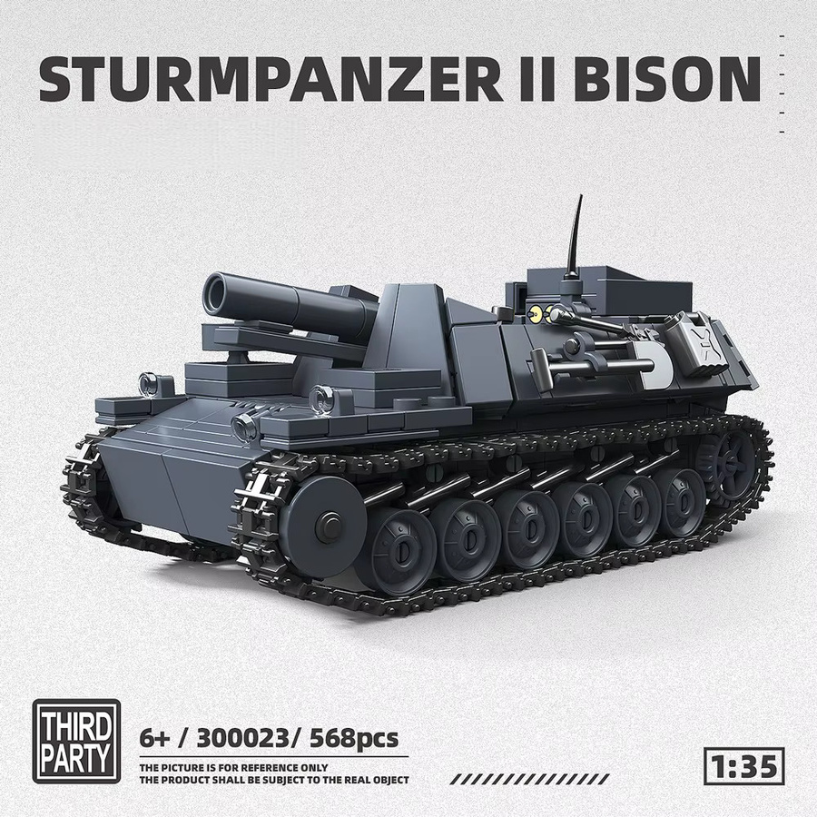 HUATEC Bison-Serie Selbstfahrendes Kanonenmodell, Bausatz, 568 Teile, ab 6 Jahren - Bild 2