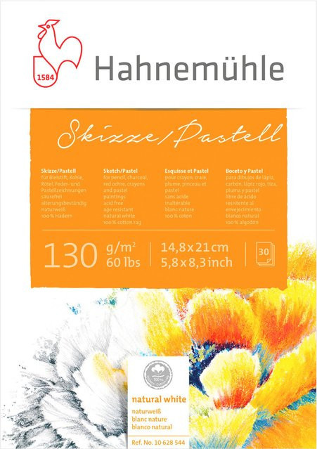 Hahnemühle Skizzenblock für Skizzen und Pastell mit 30 Blatt DIN A5 und 130g/m² - Bild 1