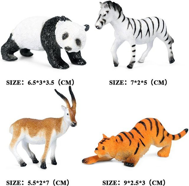 Oenux Mini Wilde Waldtiere Insekt Dinosaurier Figuren, ab 3 Jahre - Bild 1