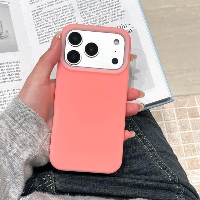 Apple iPhone 17 15 Pro Max 11 Pro Max Flüssigsilikon Jelly Handyhülle Sturzsicher in Pink - Bild 1