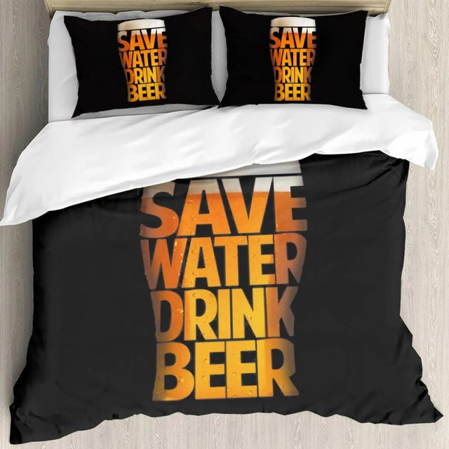 Bettwäsche-Set mit Eisbären-Motiv von Your Warm Home, bestehend aus Bettdeckenbezug und Kissenbezügen, Farbe Schwarz, Material Polyester, B/H: 70 x 133 cm, Kissen: 50 x 70 cm - Bild 1