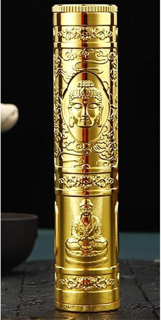 Yiran Furniture Retro-Buddha-Räuchergefäß aus Zinklegierung mit Relief-Handwerk und Drachen-Design - Bild 1