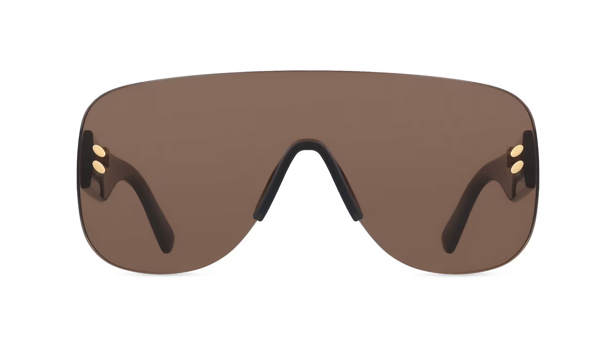 Stella McCartney SC40055I Sonnenbrille Damen, Vollrand, Oval, Acetat, braun - Bild 1