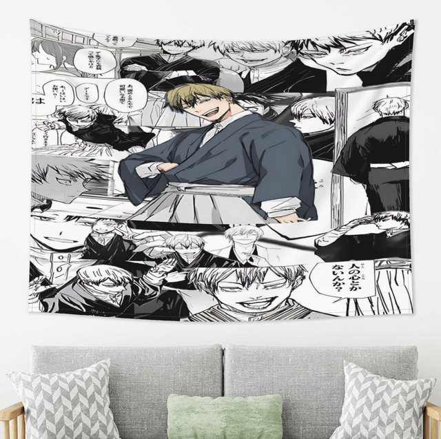 JMG Household Supplies Zenin Naoya Anime Wandteppich Jujutsu Kaisen Wandbehang Multicolour Breite: 150 cm, Höhe: 200 cm - Bild 1
