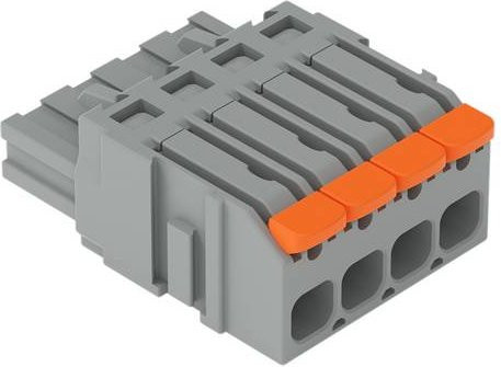 WAGO 2231-1104/327-000 Federleiste in Grau, 100 Stück - Bild 1