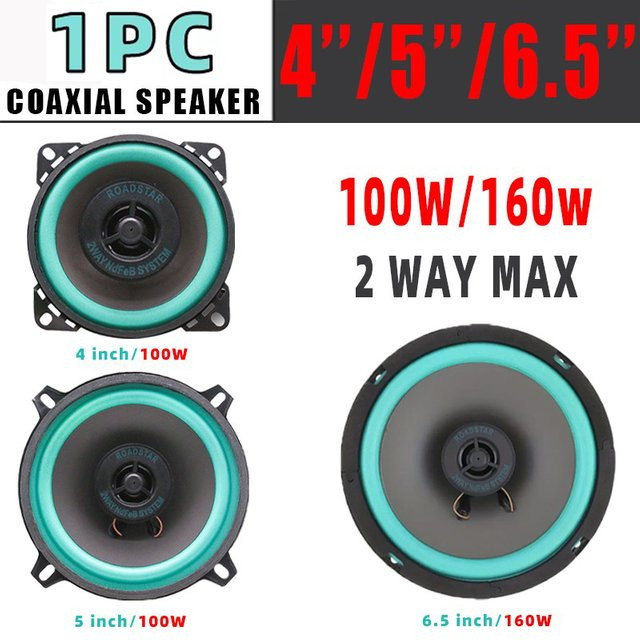 Q-PERTORS Universeller Koaxial-Autolautsprecher High-Fidelity Vollbereichs-Subwoofer für dein Auto - Bild 1