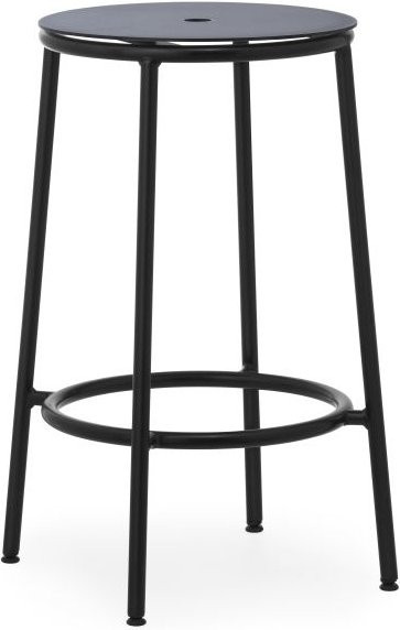 Normann Copenhagen Circa Barhocker in Schwarz Matt im skandinavischen Design - Bild 1