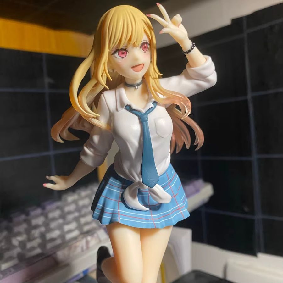 My Dress Up Darling Marin Kitakawa Anime Figur in Uniform, Multicolor PVC Modell, Höhe: 18,5 cm - Bild 2