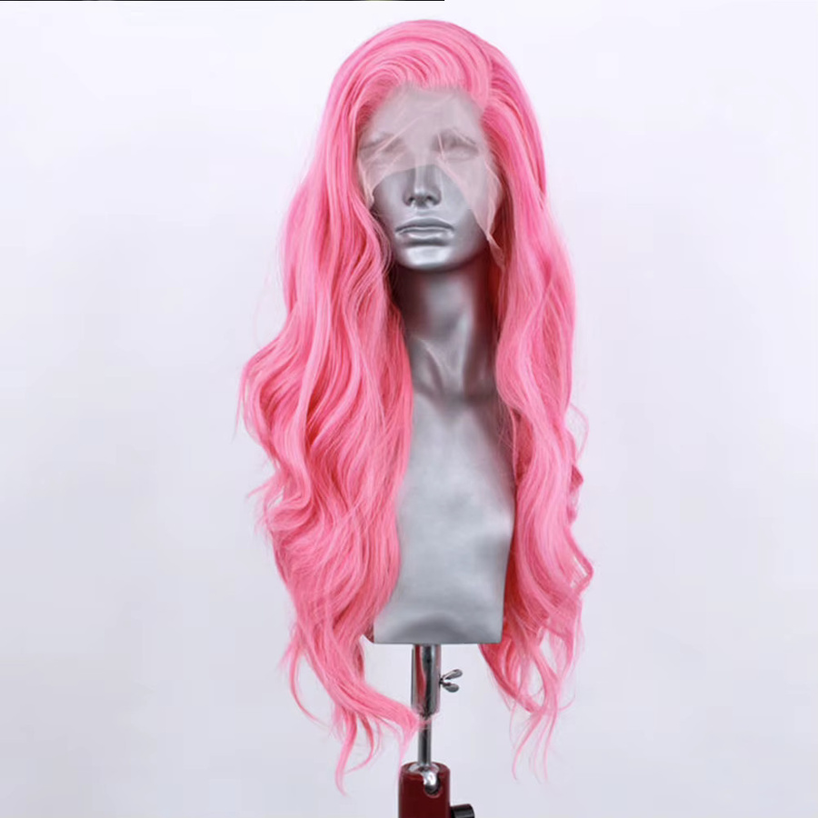 Aimeya Perücke rosa, synthetisch, Damen - Bild 2