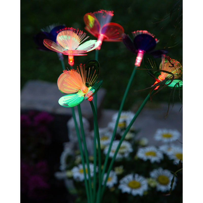 Solar-LED-Gartenstecker Blume Solithia - Bild 2