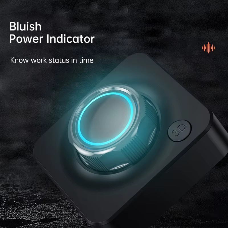 VAORLO Bluetooth Audio Receiver 3D Stereo Musik Wireless Adapter mit TF-Karte und RCA sowie 3,5 mm Klinke in Schwarz - Bild 5