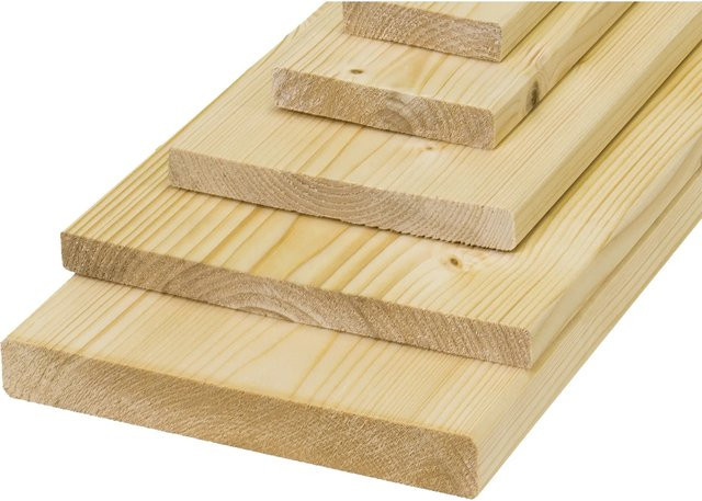 Rettenmeier Brett Fichte/Tanne gehobelt beige B/H/T: 74 mm x 19 mm x 1000 mm - Bild 1