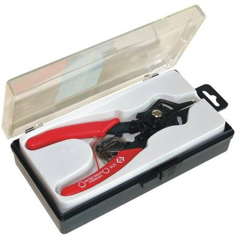 C.K. Seegerringzange T3716 für Außen- und Innenringe 12-22 mm mit gerader Spitzenform in Rot - Bild 1
