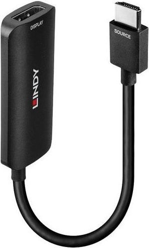Lindy HDMI auf DisplayPort Adapter 4K80 Schwarz Länge: 0,157 m - Bild 1
