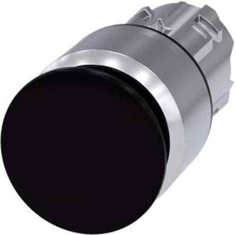 Siemens Pilzdrucktaster 3SU1050-1AA10-0AA0 in Schwarz mit IP66 Schutzart - Bild 1