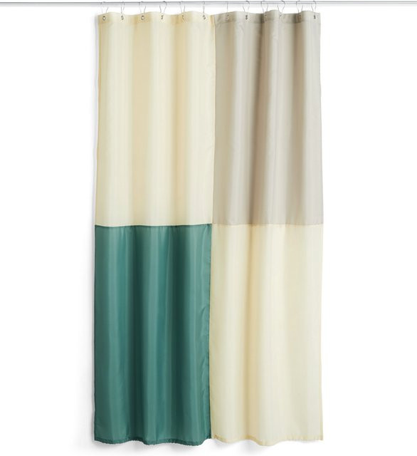 HAY Check Duschvorhang Multicolor aus Polyester mit Ösen, Höhe: 200 cm, Breite: 180 cm - Bild 1