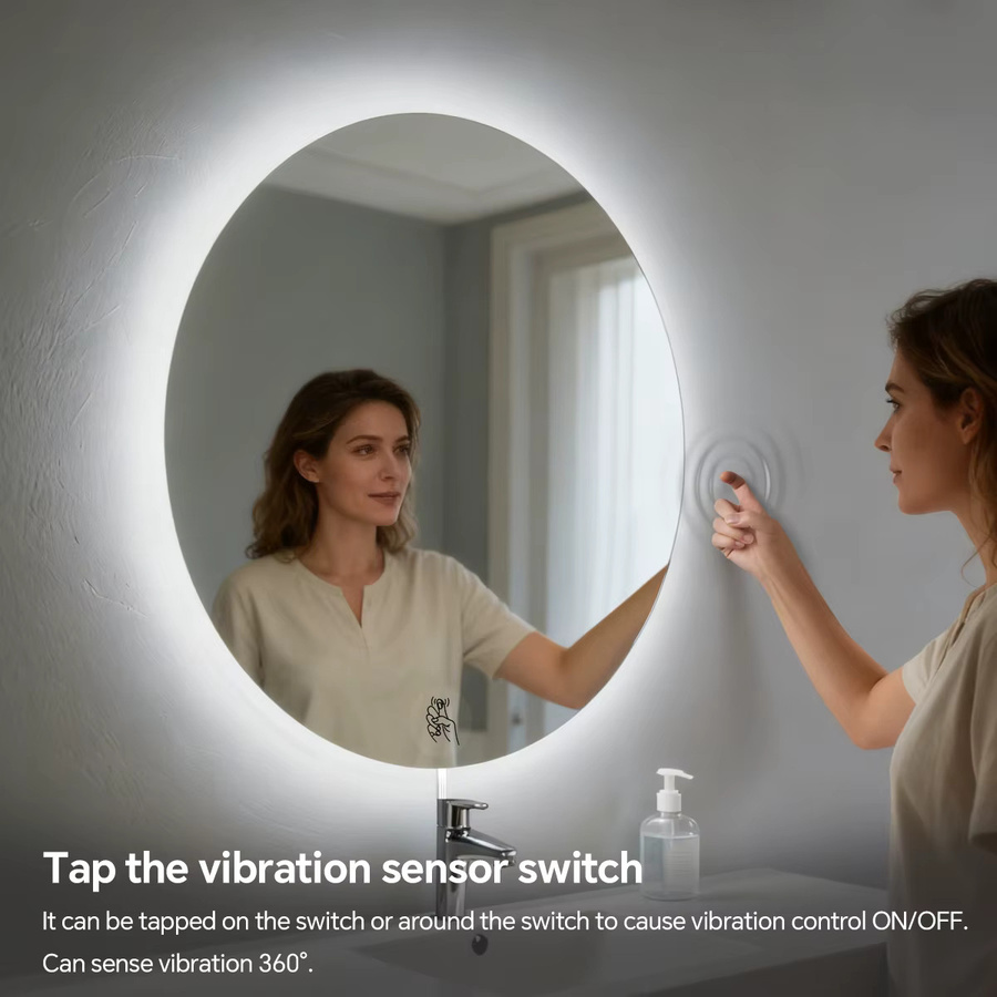MALITAI LED Make-up Spiegel Licht Streifen mit USB 5V, Weiß, mit Touch-Schalter und Vibrationssensor - Bild 4
