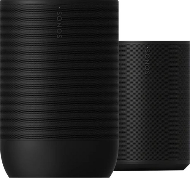 Sonos Set bestehend aus Move 2 und Era 100 in Schwarz mit Bluetooth und Wi-Fi - Bild 1