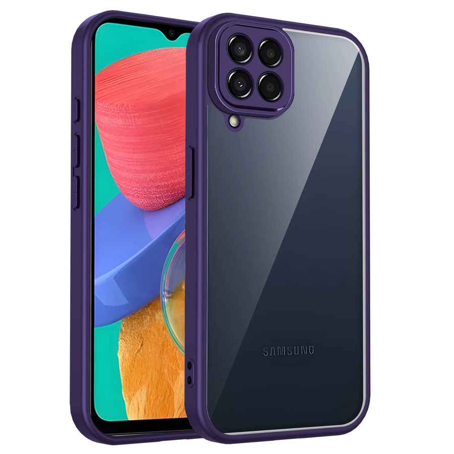 Samsung Galaxy A12 F12 M12 Handyhülle mit Luftpolster und Silikon Bumper in Transparent und Schwarz - Bild 2