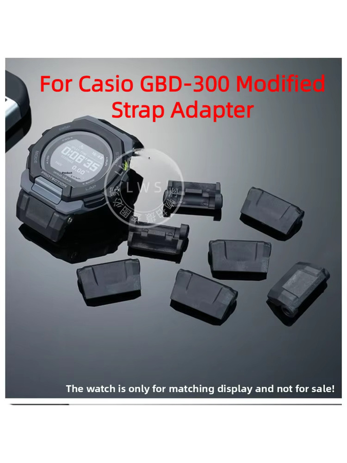 Casio G-SHOCK GBD-300 Uhrenzubehör, Echtleder, Schwarz - Bild 4