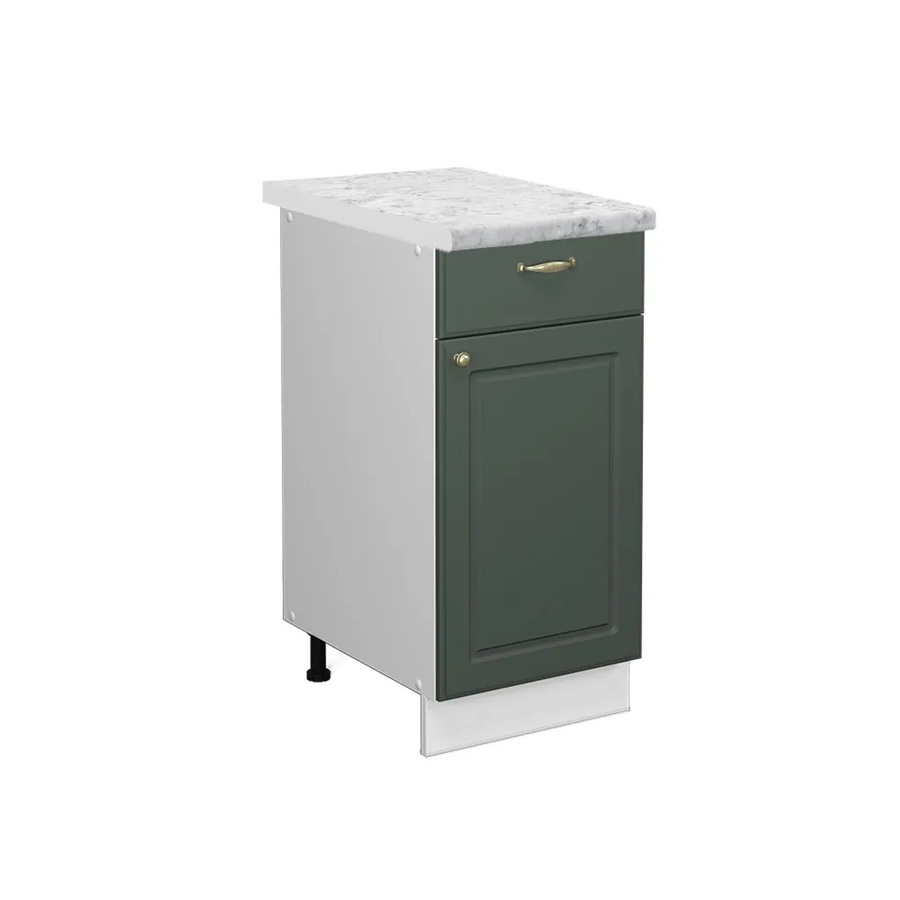 Vicco Küchenunterschrank Fame-Line Landhausstil in Grün-Gold-Weiß mit Soft-Close-Türen, B: 40 cm, H: 82 cm, T: 60 cm - Bild 2