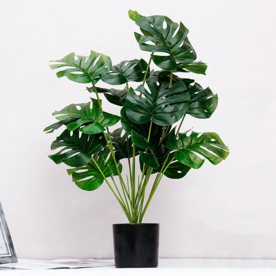 Künstliche Monstera-Pflanze Wangmingyuan in Grün als Tischdeko für dein Wohnzimmer oder Homeoffice - Bild 2