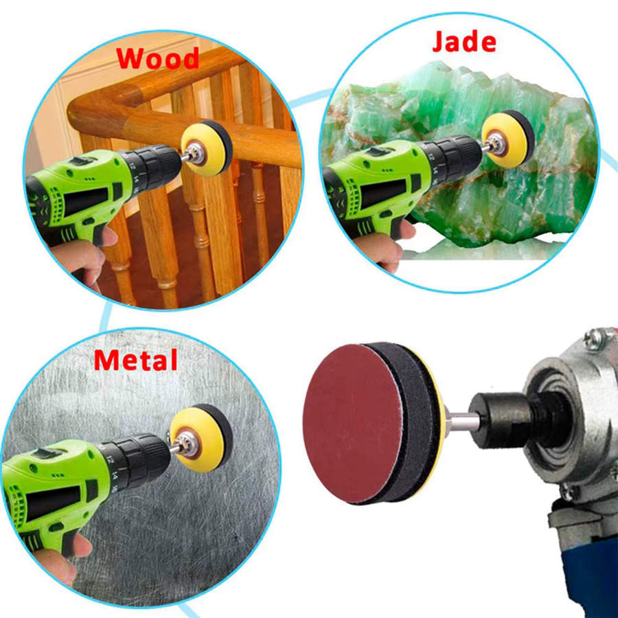 Toorise Schleifscheiben Pads Set mit 60–3000 Körnung, 50 mm Durchmesser, Multicolour Schleifpolierpad Kit für Dremel Drehwerkzeuge und Metallbearbeitung - Bild 5