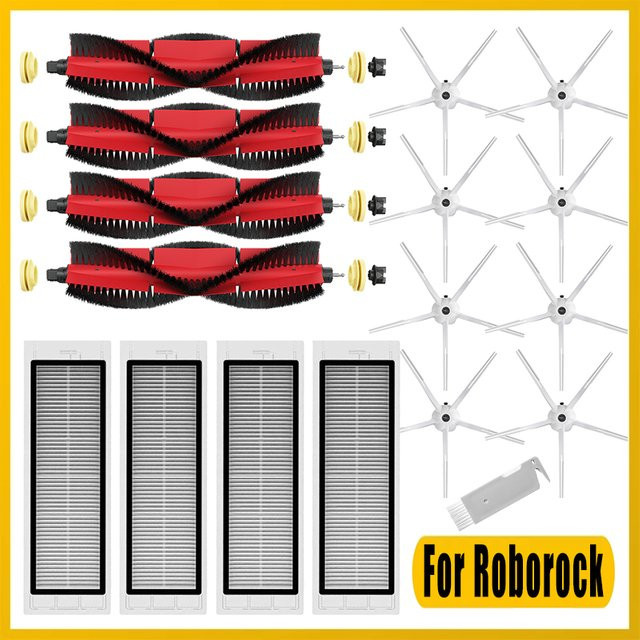 Roborock Zubehör Set mit Mopptuch, Hepa Filter, Seitenbürste und Hauptbürste für Xiaomi Mi Roborock S5 Max S6 Pure MaxV S55 Roboter Staubsauger - Bild 1