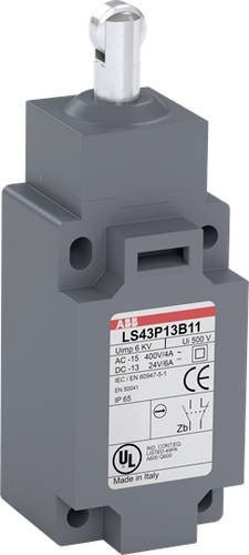 ABB LS43P13B11 Positionsschalter 10A mit Kuppenstößel in Grau IP65 - Bild 1